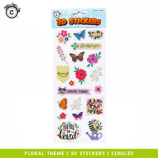 3D Stickers - Floral