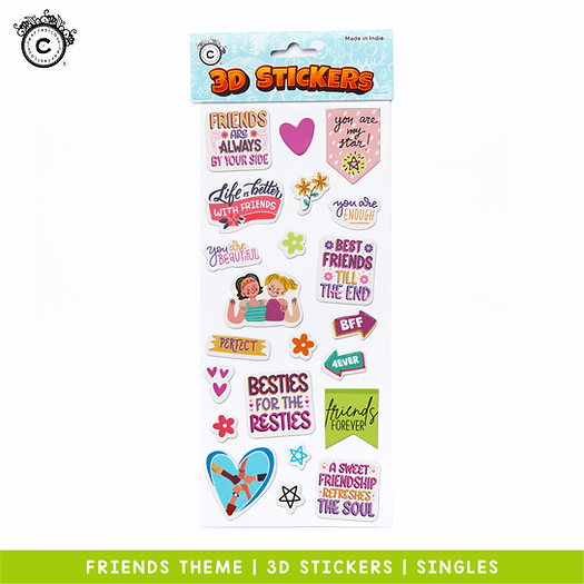 3D Stickers - Friends