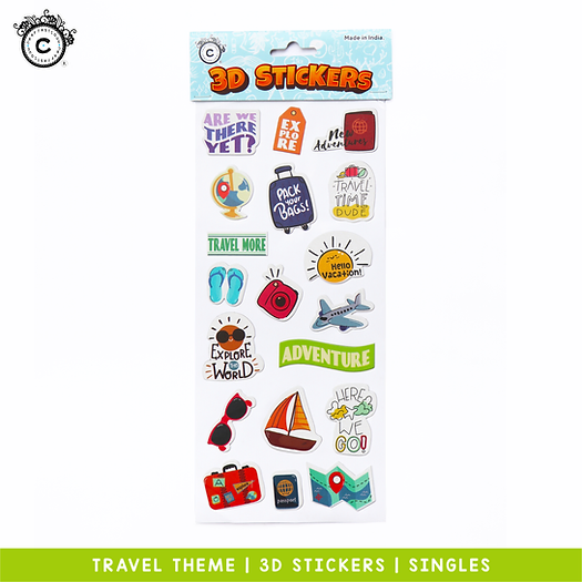 3D Stickers - Travel